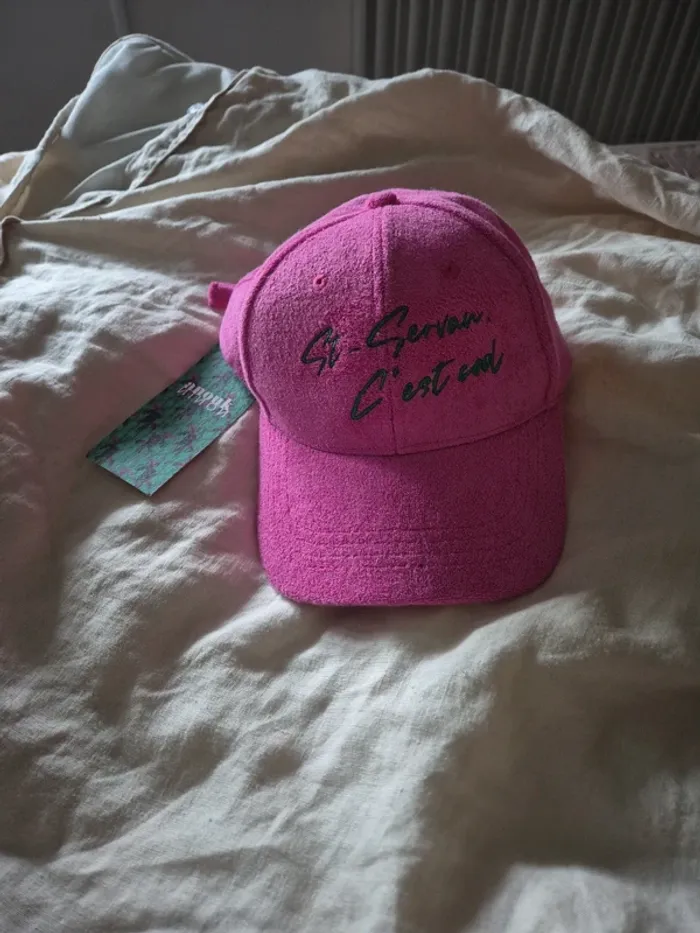 Casquette rose éponge Anouk