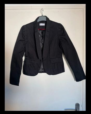 Veste courte noire Gémo taille 38