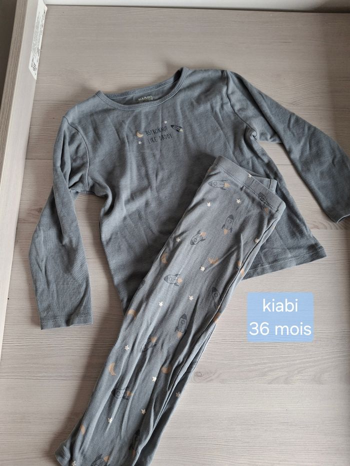 Ensemble pyjama 2 pièces bébé garçon bleu Kiabi 36 mois