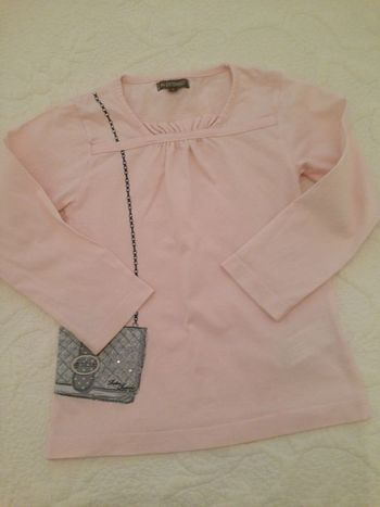 Tee-shirt manches longues Rose 4 Ans