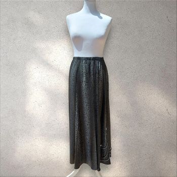 Jupe longue taille élastique imprimé léopard 36