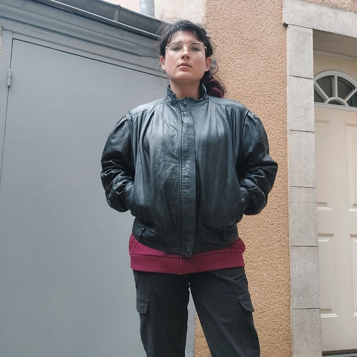 Magnifique veste 80s cuir véritable 38 - photo numéro 7
