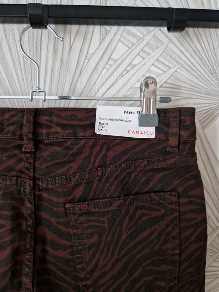 Joli pantalon skinny Camaïeu neuf avec étiquettes taille 38 - photo numéro 4