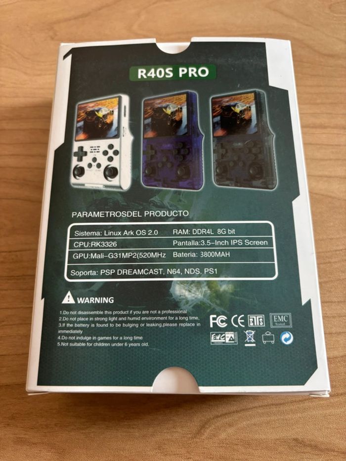 🎮 Console rétro R40S PRO - Violet transparent 💜 - photo numéro 3