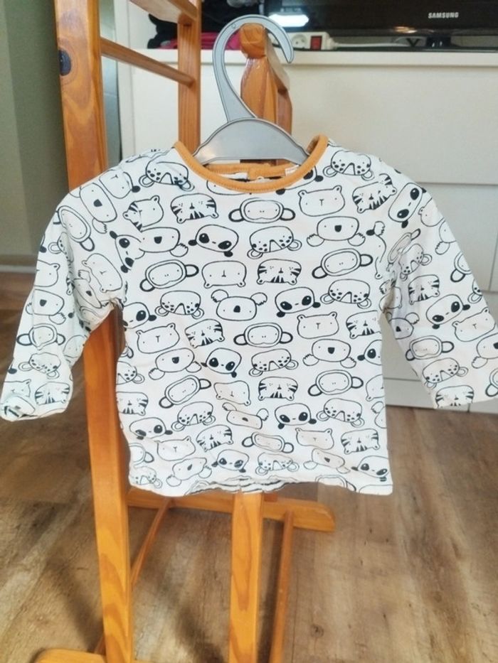 Pull doublé animaux bébé garçon taille 9 mois