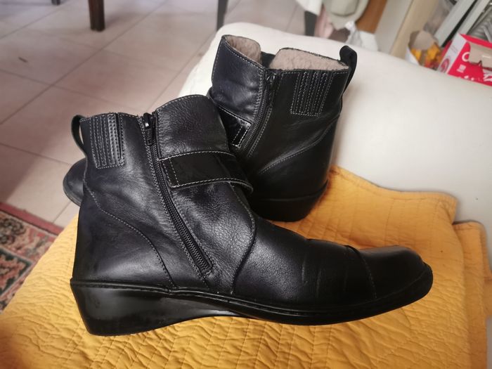 Belles bottines fourrées Podowell p 41 nickel - photo numéro 3