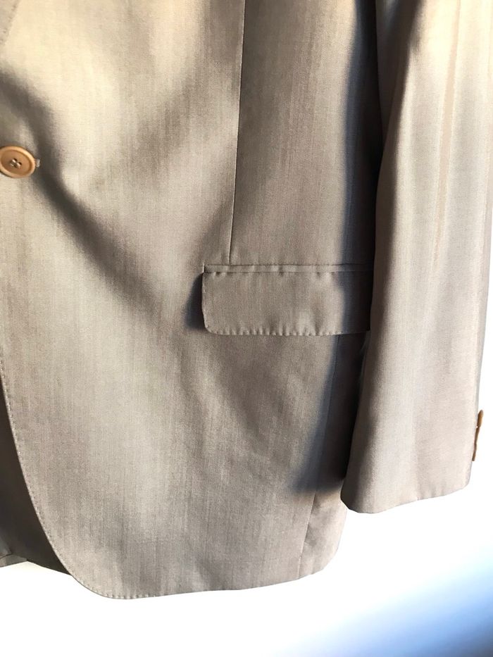 Veste de blazer beige homme Kenzo taille 52 en laine et soie. - photo numéro 7