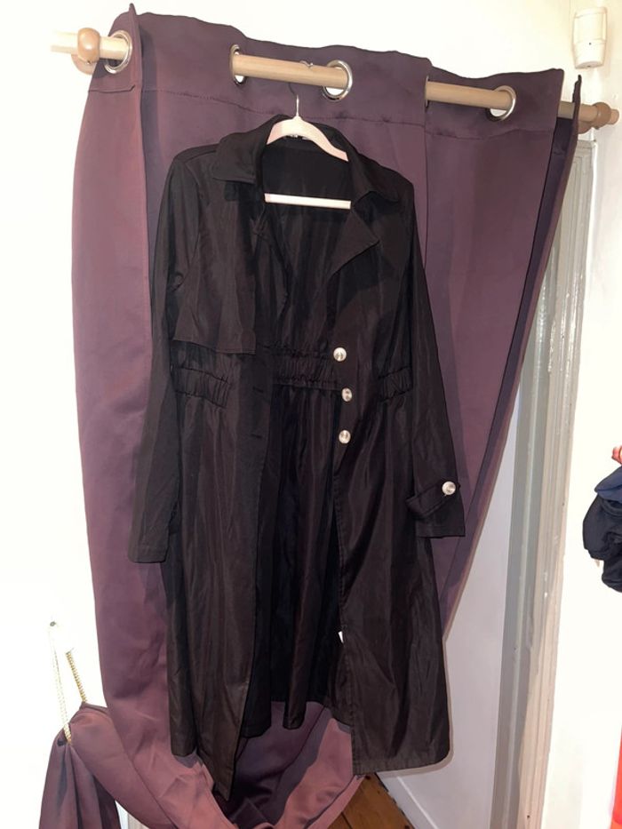 Trench noir chic-Shein-Taille M(neuf) - photo numéro 2