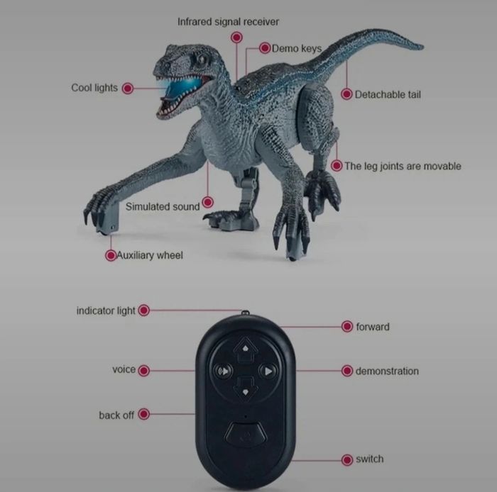 Dinosaure télécommandé - photo numéro 3