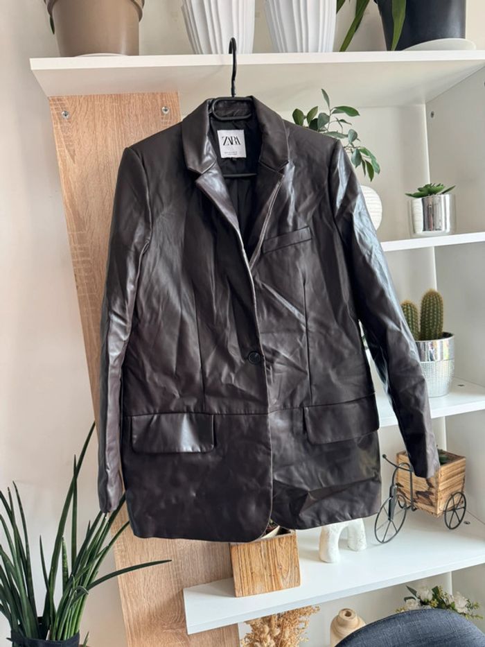 Blazer chocolat Zara