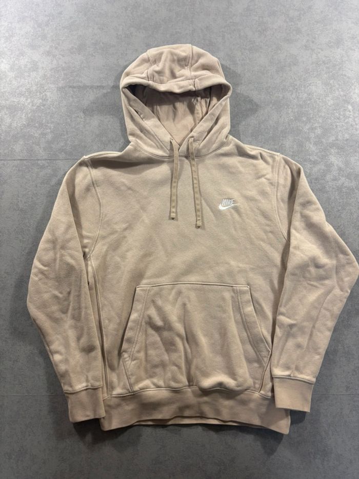 Pull à capuche Nike Beige logo brodé Taille S