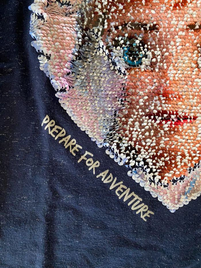 Tee shirt Desigual Disney avec sequins Reine des Neiges manche longue 11-12 ans - photo numéro 8