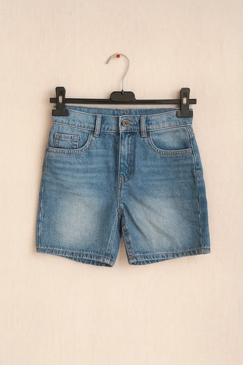 💚 Short en jean denim bleu - 9 / 10 ans