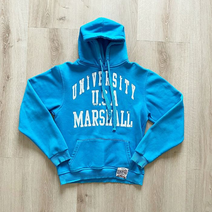 University USA Marshall Hoodie sweat bleu Homme Exclusive Streetwear (Taille L) - photo numéro 2