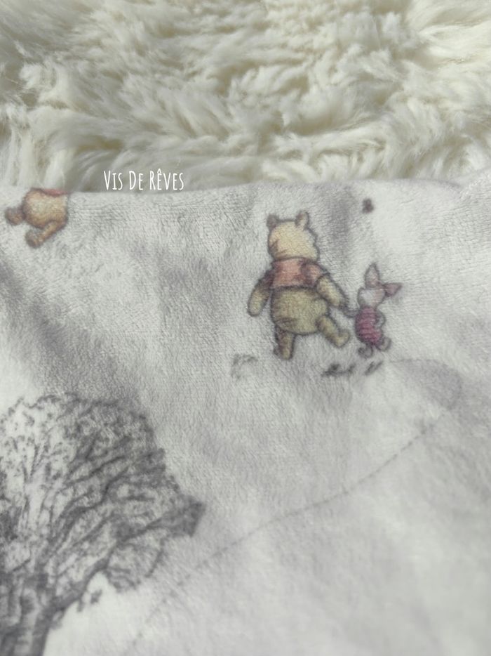 Doudou Winnie L'ourson jaune clair et gris Disney - photo numéro 5