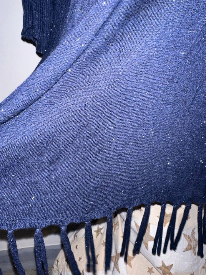 Tunique bleu marine et brillante - photo numéro 4