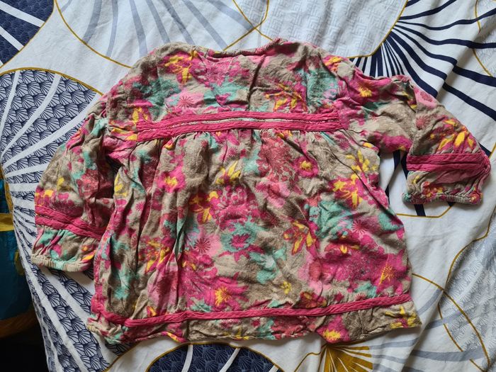 Tunique. Rose, fleurie. Kidkanai. 24 mois - photo numéro 2