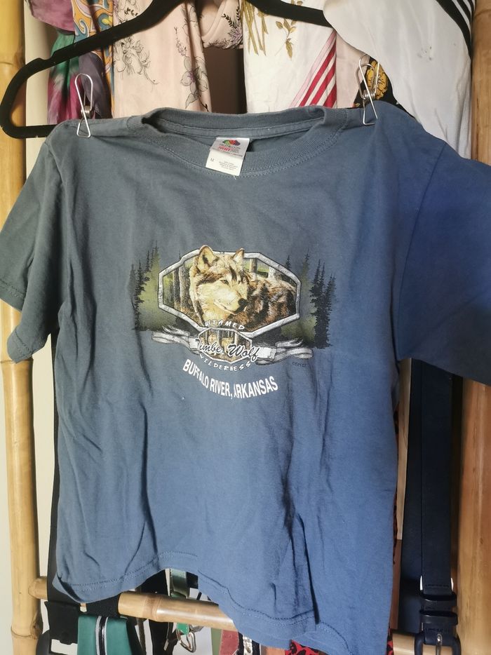 Tshirt vintage loup 8 ans