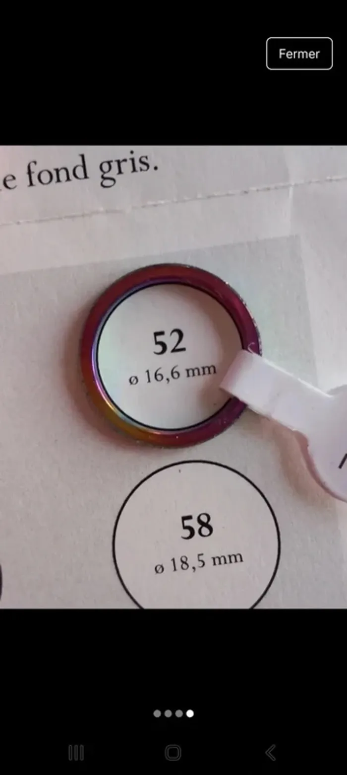 Bague acier inoxydable taille 52 - photo numéro 4