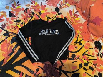 Top noir et gris argenté XXS