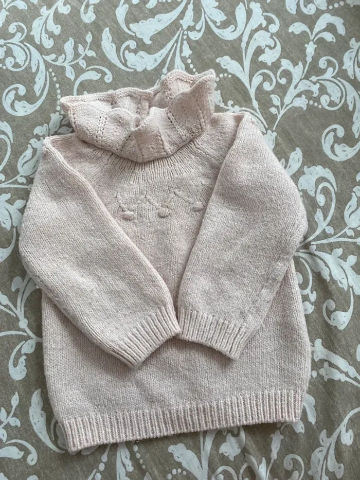 Pull 24 mois rose clair - photo numéro 3