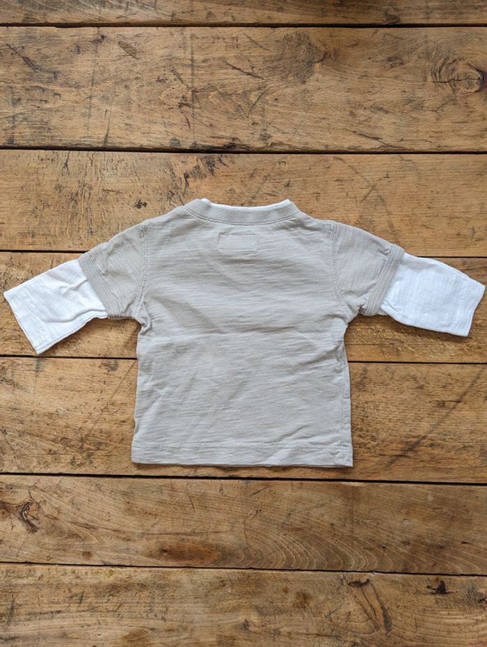 Lot de 4 tee-shirts manches longues - 3 mois - photo numéro 14