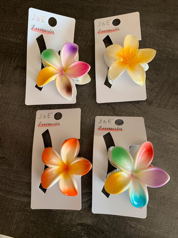 Pince à cheveux fleur