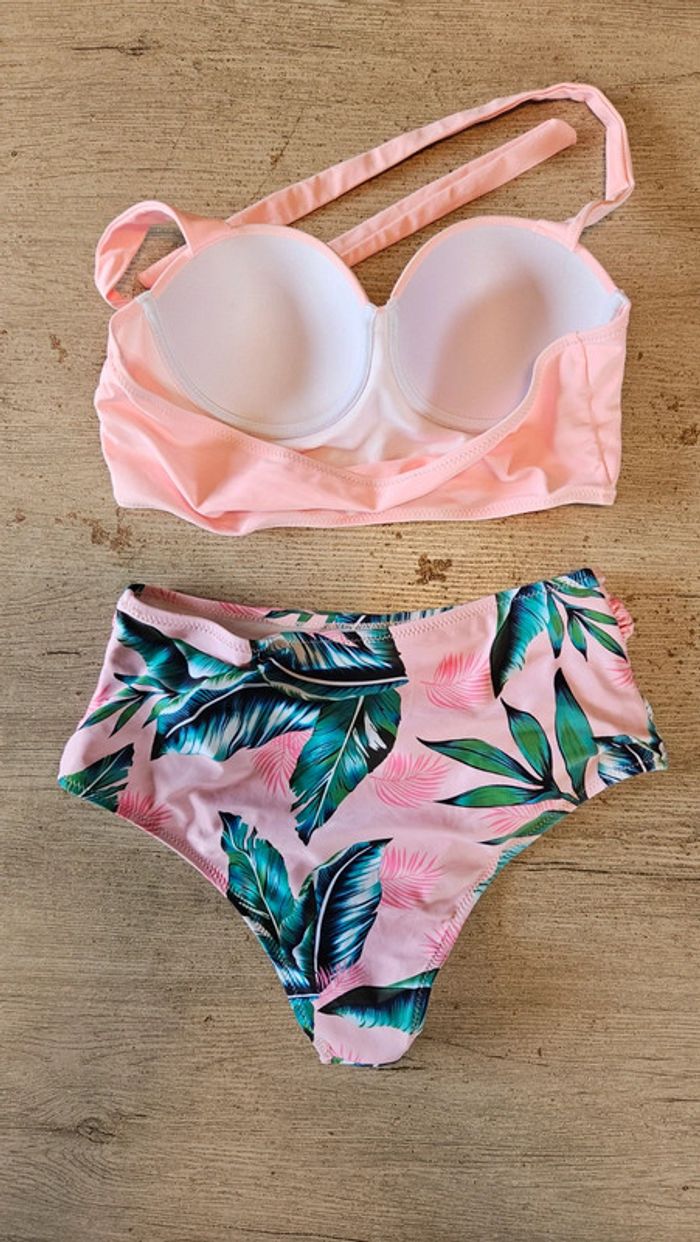 Joli maillot 2 pièces rose, excellent état, S - photo numéro 10