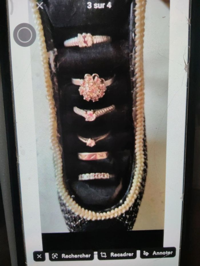 Bague plaqué or et argent 52 54 - photo numéro 8