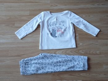 Pyjama velours In extenso - 4 Ans