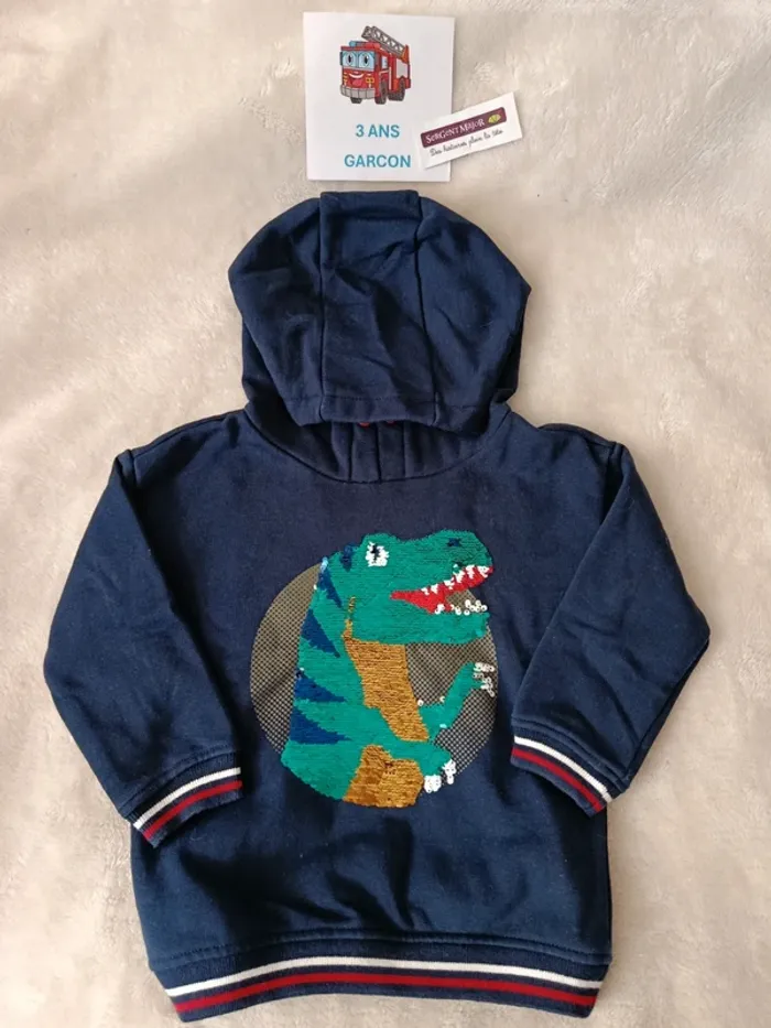 Sweat à capuche 3 ans sergent major
