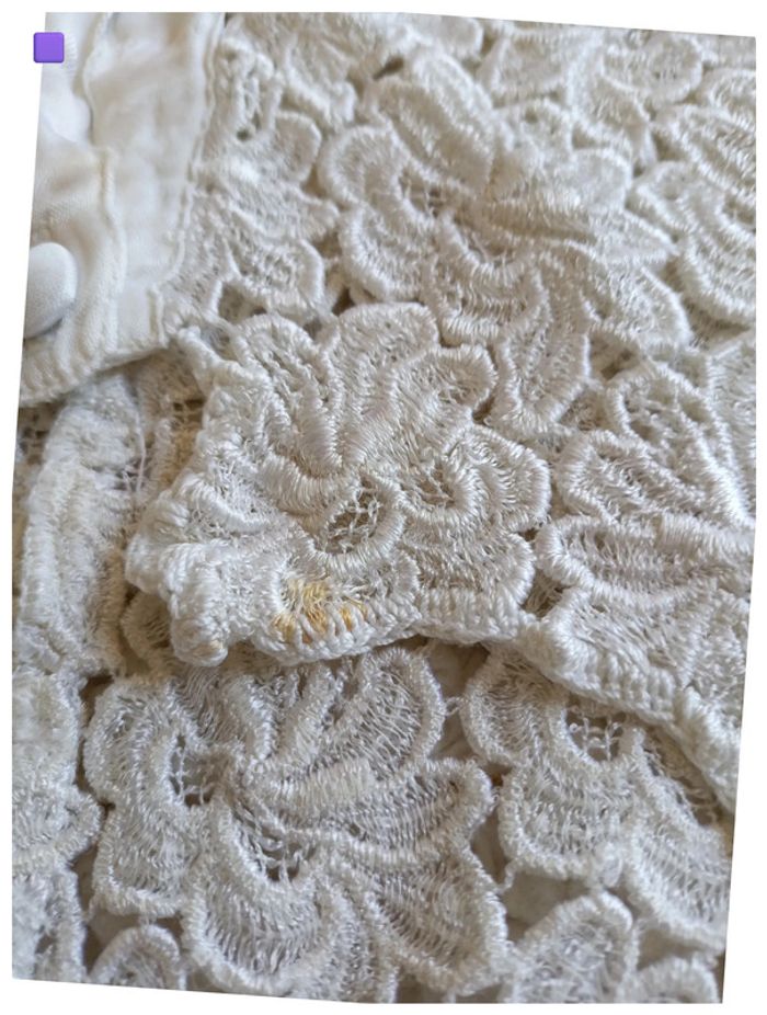 Gilet luxe blanc en dentelle Barbara Bui boutonné mignon cute leger - photo numéro 7