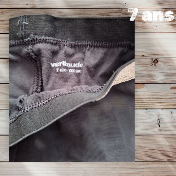 Legging Basics fille ceinture irisée - noir - photo numéro 2