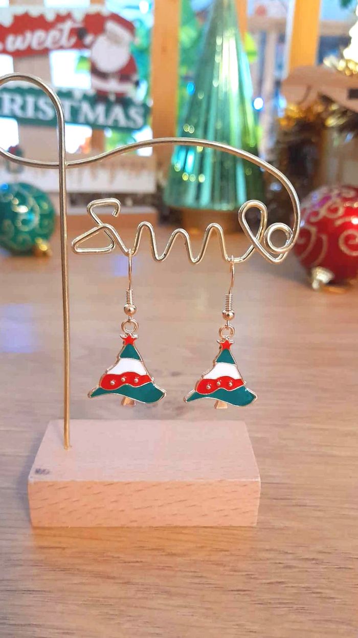 Bijoux Noël | Lot de Boucles d’Oreilles Pendantes – Neuf - photo numéro 4