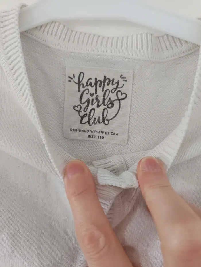 Gilet boléro blanc fille C&A 5 ans - photo numéro 3