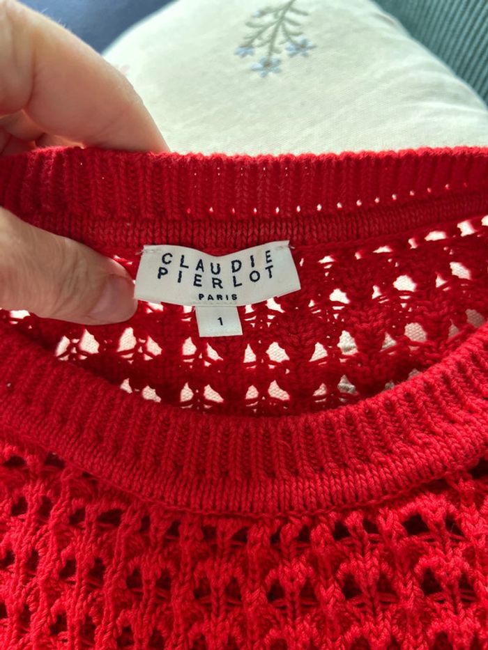 Pull rouge Claudie Pierlot - photo numéro 7
