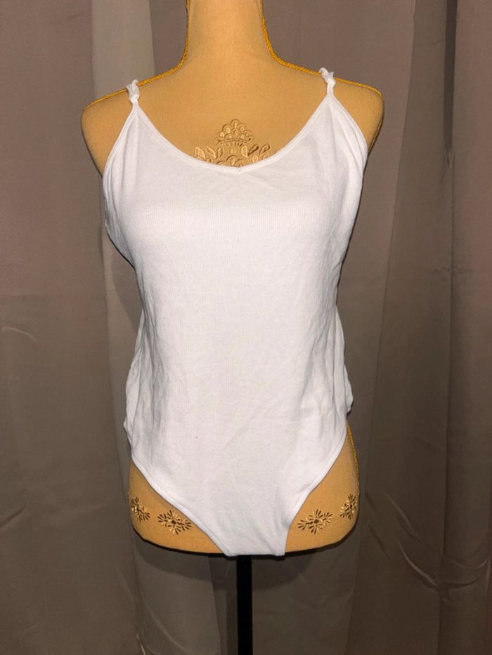 Body côtelé blanc kiabi taille XL