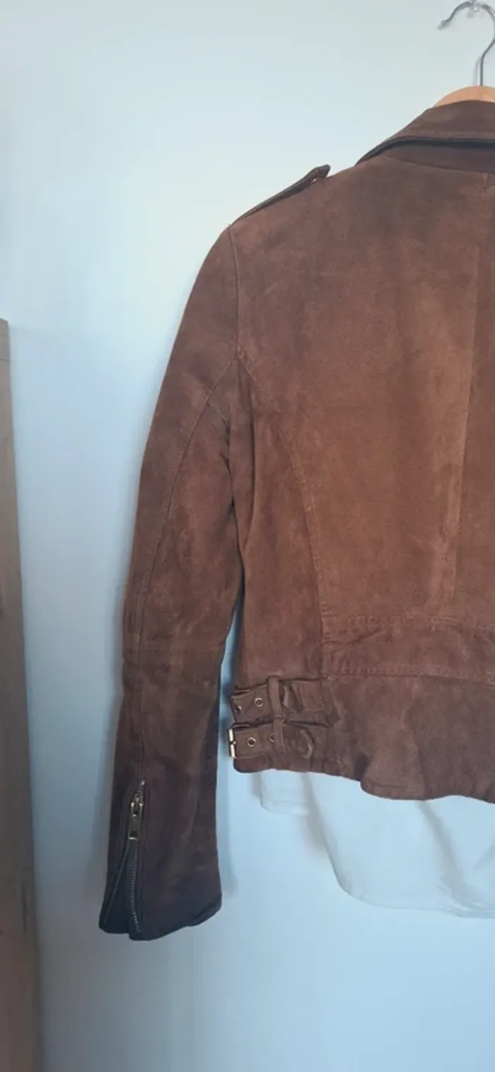 🧥 Perfecto Mango en cuir véritable – Chocolat intense - LA tendance de cet automne - photo numéro 12