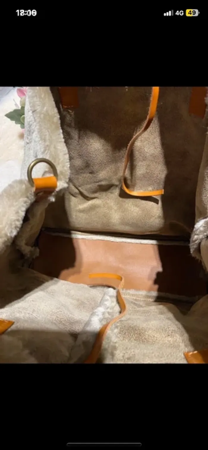 👜 Grand sac fourre-tout en fausse fourrure ultra doux style cocooning👜 - photo numéro 6