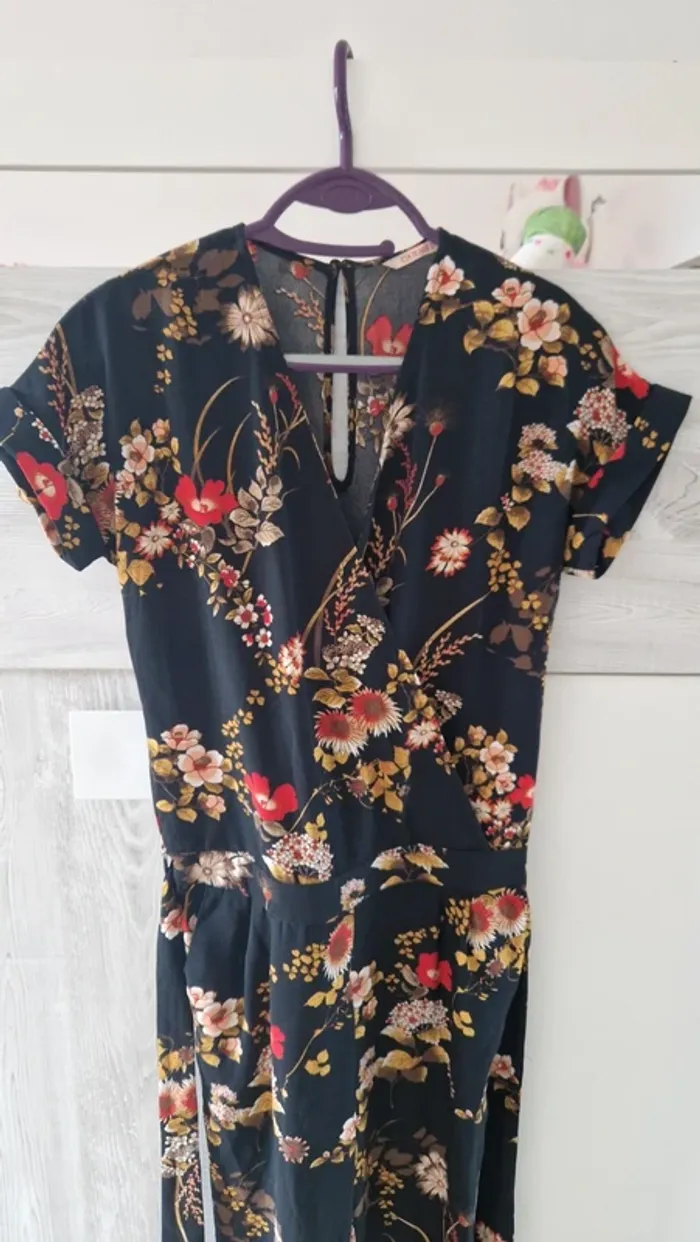 Combipantalon fleurs 34, XS