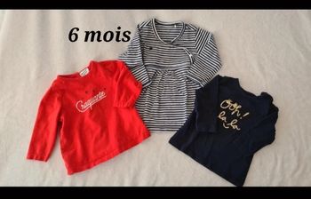 Lot t-shirts 6 mois