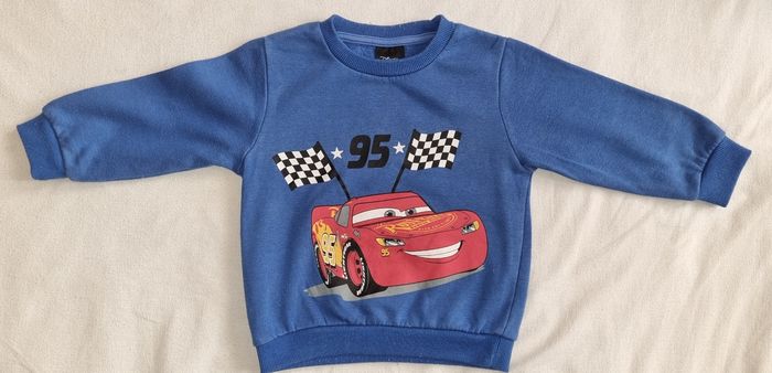 Pull bleu garçon – Motif Flash McQueen (Cars) - photo numéro 4