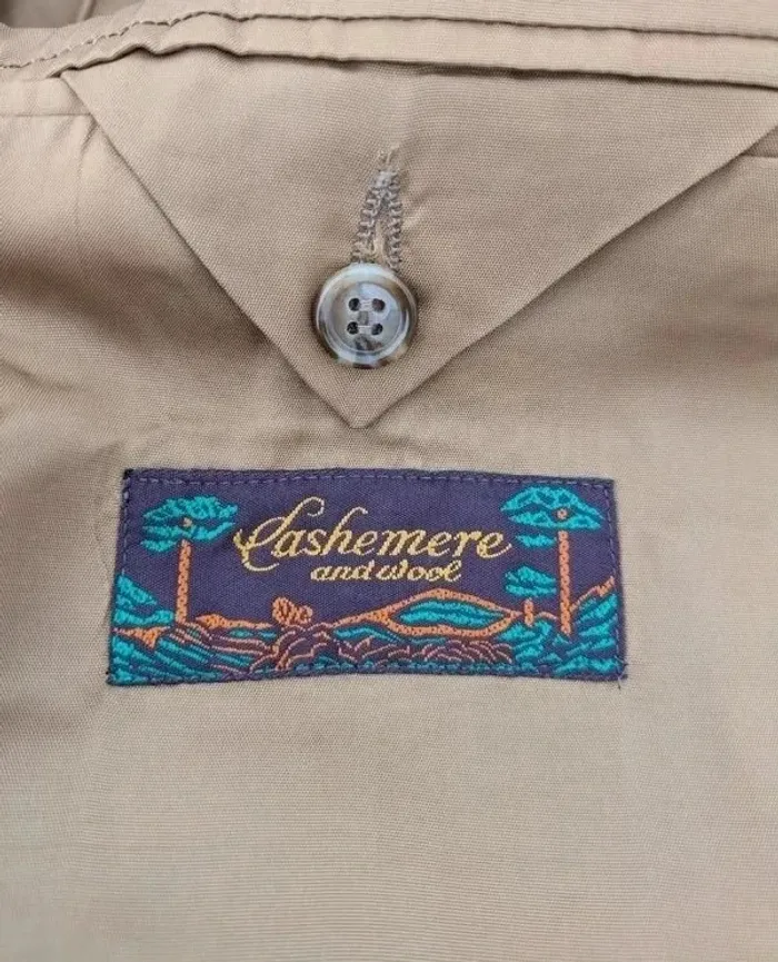 Veste vintage en laine et cachemire - taille S/M - photo numéro 2