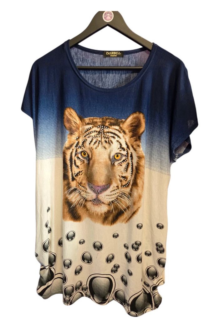 Long Tee-shirt mignon fluide Charbell T46