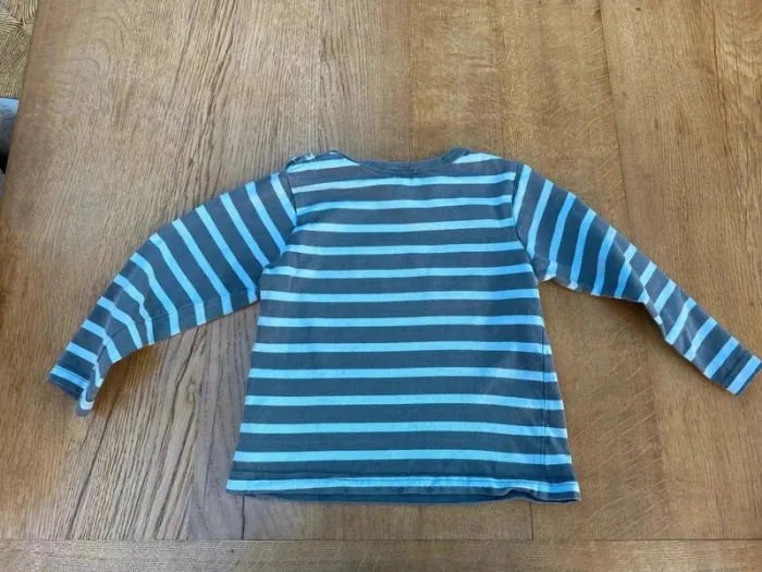 Marinière bleu et marron 3ans Kimbaloo - photo numéro 4