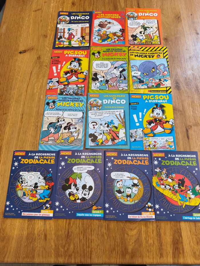 Lot de 13 mini BD Journal de Mickey