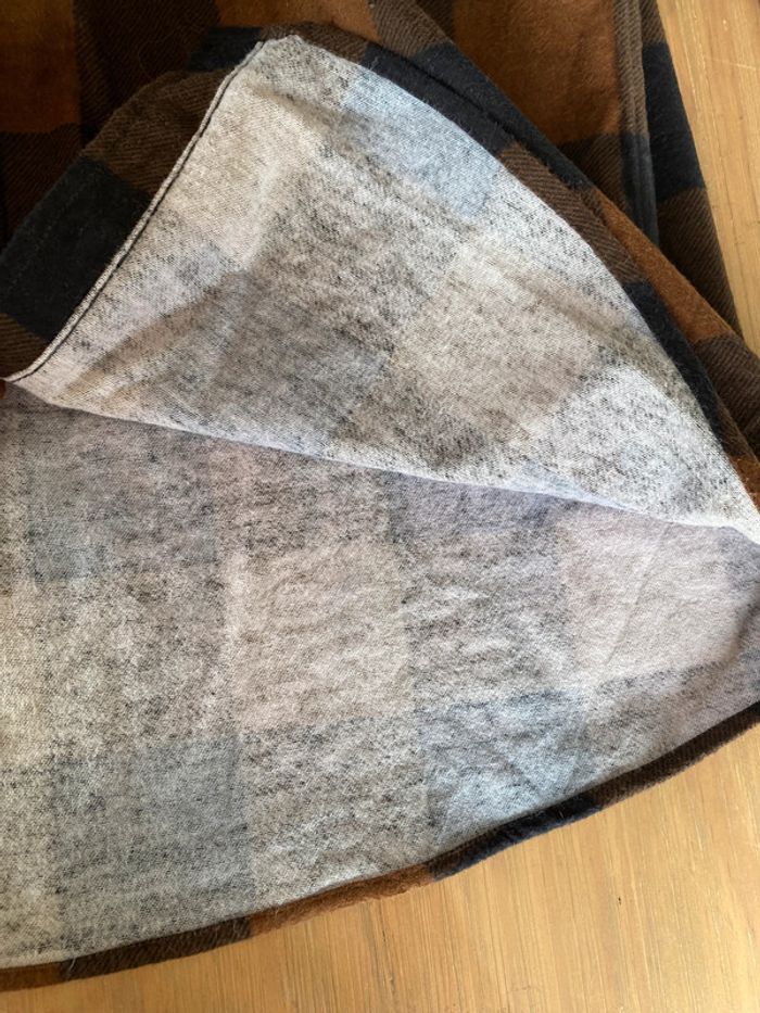 Chemise In Extenso marron et noire à gros carreaux taille M - photo numéro 9