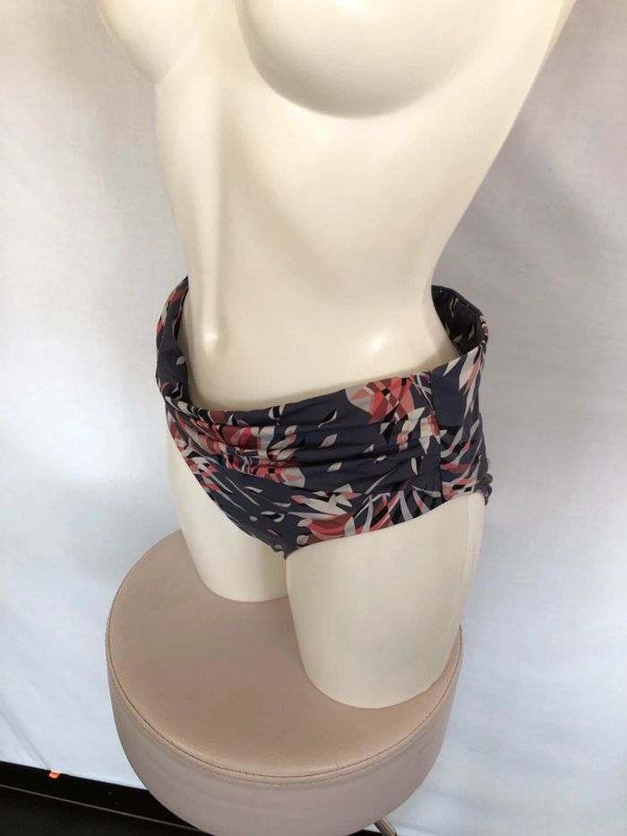Bas de maillot de bain indigo et rose taille haute Chantelle taille 42 44 très bon état - photo numéro 5