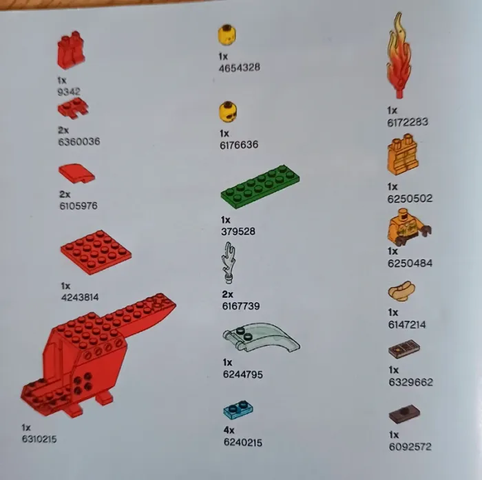 Lego city hélicoptère pompier numeri 60318 - photo numéro 4
