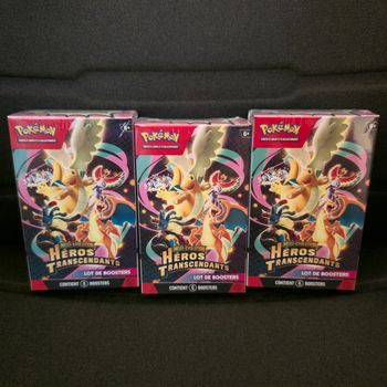 Pokémon Lot de 3 Bundle de 6 Boosters ME2.5 Héros Transcendants